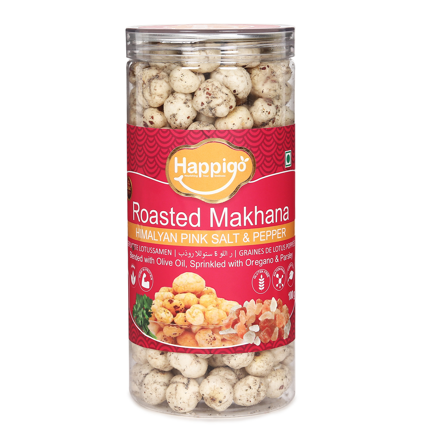 Himalayan Pink Salt & Pepper Roasted Makhana