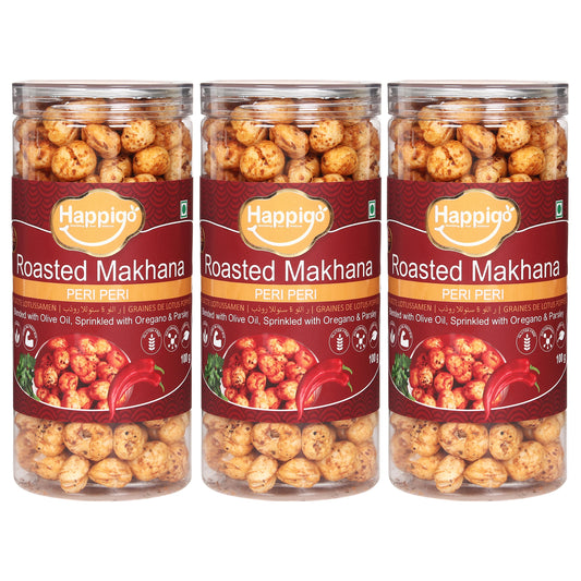 Combo(3-Jars) of Peri Peri Roasted Makhana(100gm Each)