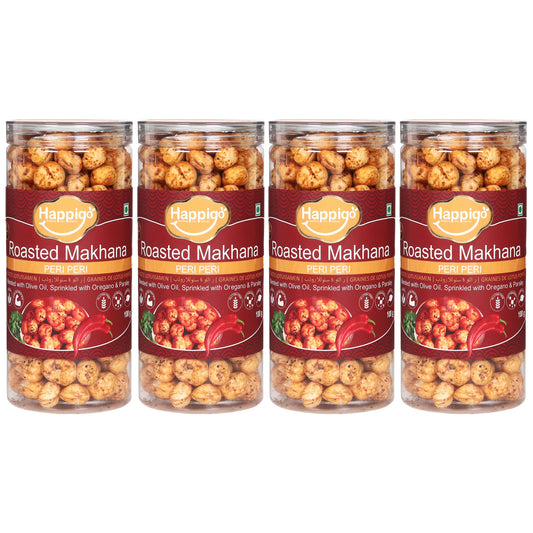 Combo(4-Jars) of Peri Peri Roasted Makhana(100gm Each)