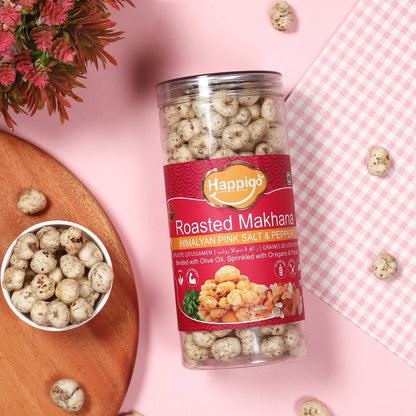 Himalyan Pink Salt & Pepper Roasted Makhana(100gm)